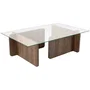 Table basse FLAVIO Venezia Walnut rectangulaire