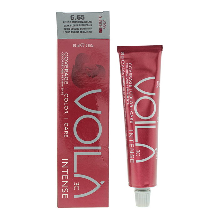 Intercosmo Voila 3C Intense Teinture Permanente Cheveux 6.65 Blond Foncé Beaujolais 60 ml Intercosmo Voila 3C Intense Teinture Permanente Cheveux 6.65 Blond Foncé Beaujolais 60 ml