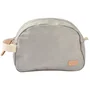 Beaba - Trousse de toilette bébé en canvas gris perle avec anse et poches intérieures