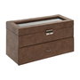 Boîte à bijoux Home ESPRIT Marron Polyuréthane Verre Bois MDF 27,5 X 11 X 15,5 CM