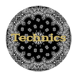 MAGMA Slipmat pour Platine Vinyle Lot de 2 Technics Bandana 1 Design