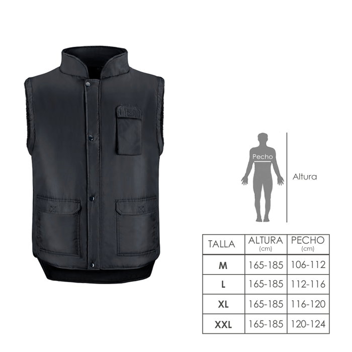 WOLFPACK LINEA PROFESIONAL Gilet Multibolsillos Noir XXL