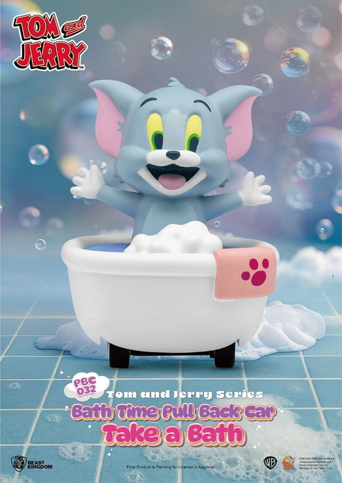 Tom & Jerry Pull Back Car Series pack 6 voitures à friction Bath Time Blind Box