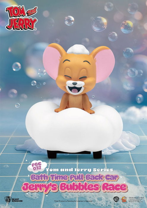 Tom & Jerry Pull Back Car Series pack 6 voitures à friction Bath Time Blind Box