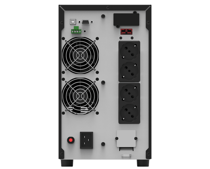 Phasak PH 9230 SAI UPS Smart Pro 3000 VA 3000 W Online Double Conversion 4 Prises Schuko