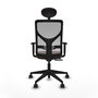 Piqueras Y Crespo Chaise de bureau Motilla, Sincro/Traslack, Marron foncé/Gris