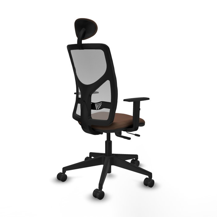 Piqueras Y Crespo Chaise de bureau Motilla, Sincro/Traslack, Marron foncé/Gris Piqueras Y Crespo Chaise de bureau Motilla, Sincro/Traslack, Marron foncé/Gris