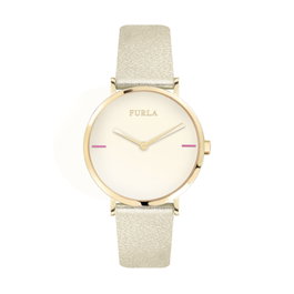 Furla Giada R4251108519 - Cadran Beige et Bracelet Doré