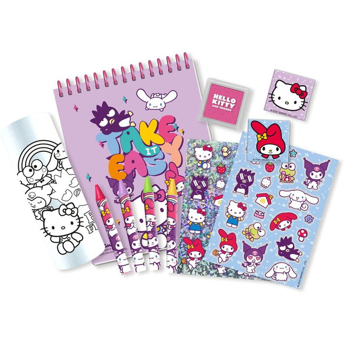 KIDS LICENSING Maletin papeterie Hello Kitty and Friends motif 3D, dimensions 21 x 17 x 8 cm