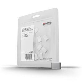 Lindy Bloqueurs de port USB Type C, blanc, 10 pièces