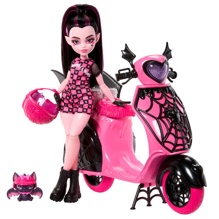 Mattel Monster High Draculaura et son scooter