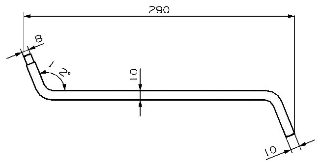 Clé Double 8-10 mm Bouchon Carter Clé Double 8-10 mm Bouchon Carter