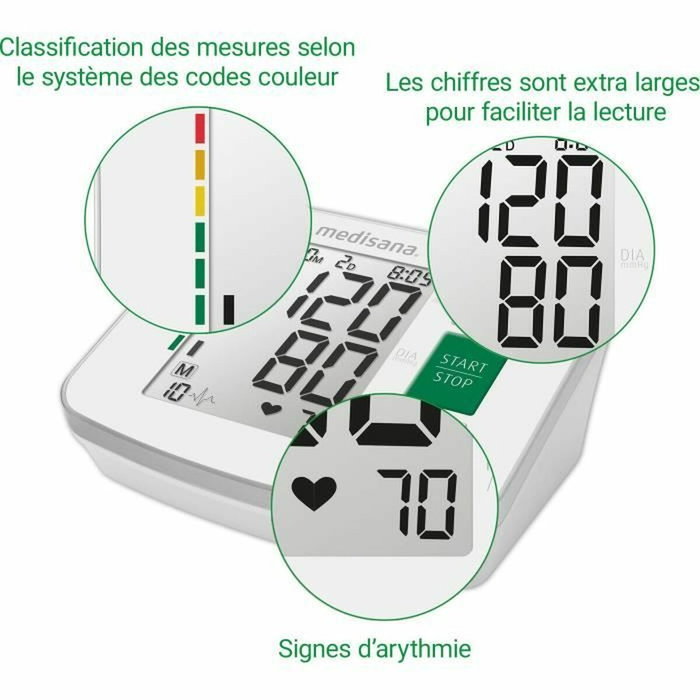 Medisana Tensiomètre de bras BU 512 Blanc