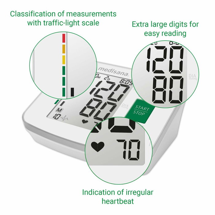 Medisana Tensiomètre de bras BU 512 Blanc