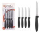 Kinvara Set de 4 Couteaux Sierra Noirs 12,5x26,2x1 cm (Set de 12)