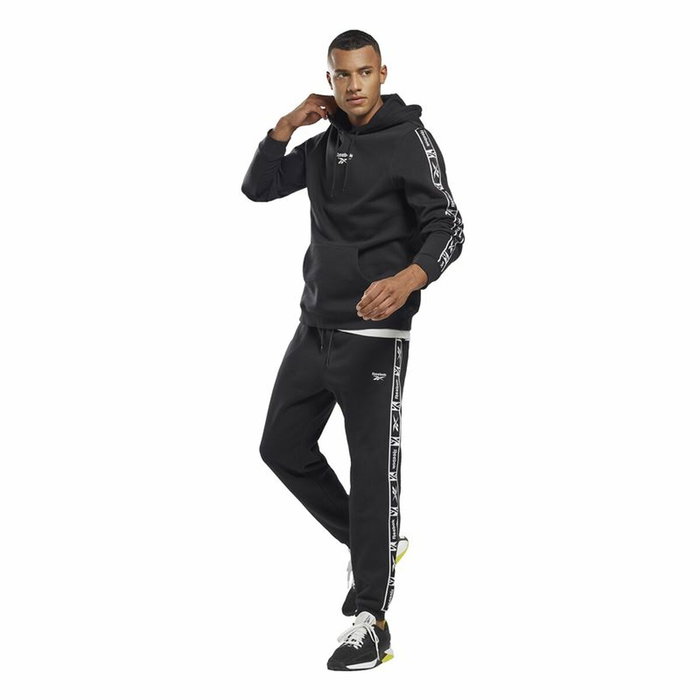 Pantalon de sport long Reebok Ri Tape Noir Pantalon de sport long Reebok Ri Tape Noir
