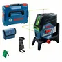 Bosch Professional Laser de nivellement GCL 2-50 CG, Laser vert, Lignes horizontale et verticale, Portée 50 mètres - Réf. 0601066H03