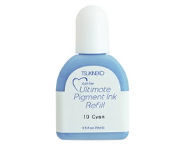 Tsukineko Recharge d'encre VERSACOLOR Cyan opaque 15ml