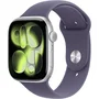 Apple Watch Series 11 GPS - Boîtier Aluminium Argent 46mm - Bracelet Sport Violet Brume M/L