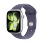Apple Watch Series 11 GPS - 46mm - Boîtier Silver Aluminium - Bracelet Purple Fog Sport Band - M/L