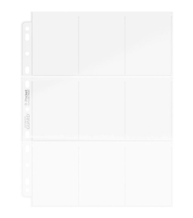 Ultimate Guard 9-Pocket Pages Top-Loading (100) - Transparent Ultimate Guard 9-Pocket Pages Top-Loading (100) - Transparent