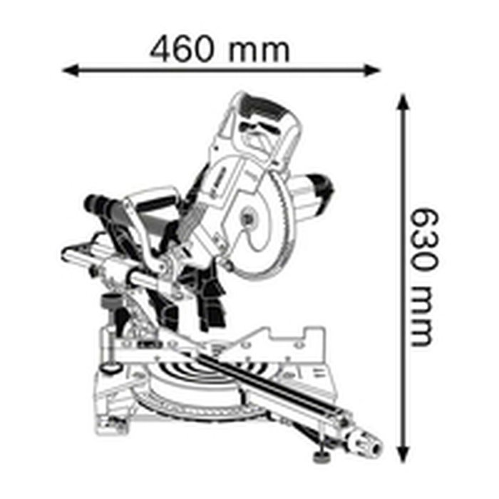 Bosch Professional GCM 8 SJL - Scie à onglets radiale 216 mm 1600 W
