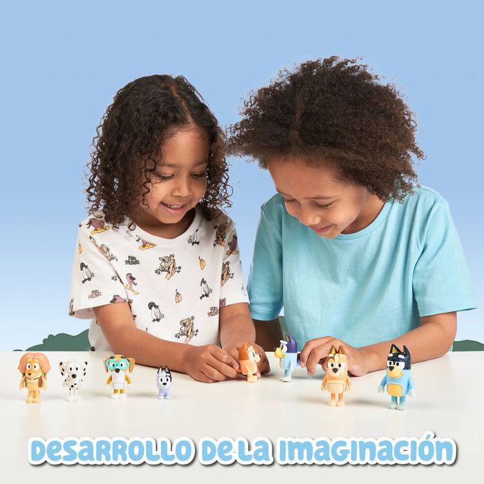 Spectron Toys Bluey: Family & Friends Set de 8 figurines