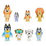 Moose - Pack de 8 Figurines Bluey - Collection Famille et Amis - Produit en Espagnol