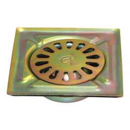 Fun And Go Sumidero de patio Iron, acier zincé, 20 x 20 cm