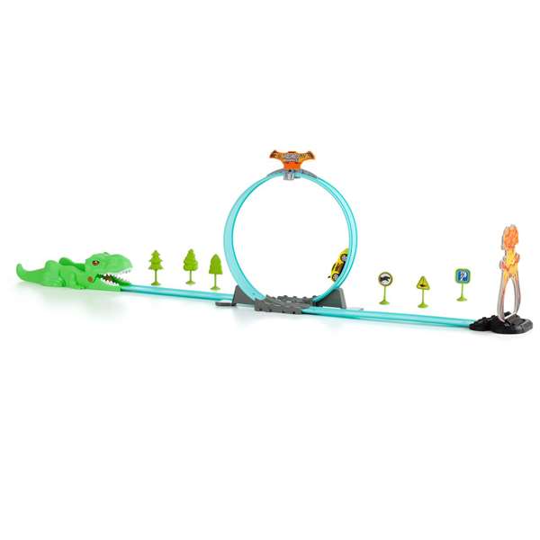 Molto Circuit Dino Piste de jeu pour enfants 107 cm avec 17 pièces - Version en espagnol/anglais Molto Circuit Dino Piste de jeu pour enfants 107 cm avec 17 pièces - Version en espagnol/anglais