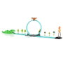 Molto Circuit Dino Piste de jeu pour enfants 107 cm avec 17 pièces - Version en espagnol/anglais