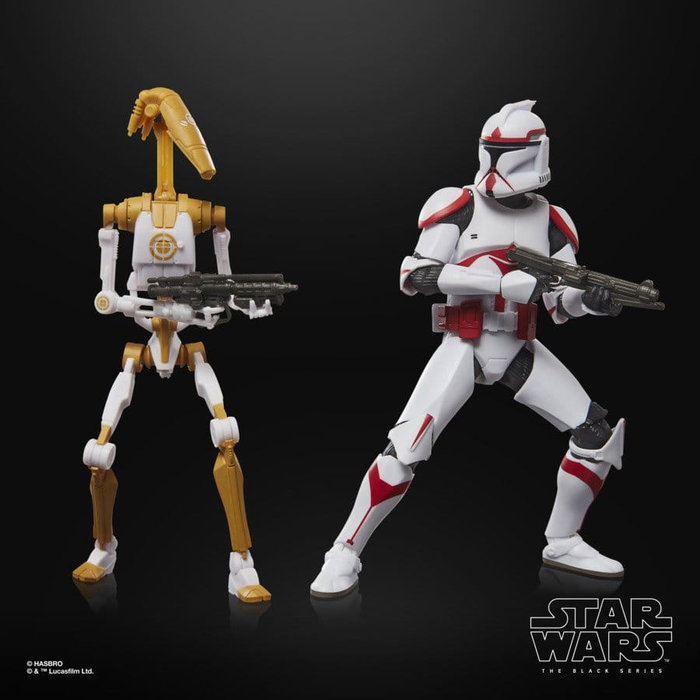 Hasbro Star Wars The Black Series Pack 2 Figurines Phase I Assault Trooper & Battle Droid Officer 15 cm Hasbro Star Wars The Black Series Pack 2 Figurines Phase I Assault Trooper & Battle Droid Officer 15 cm
