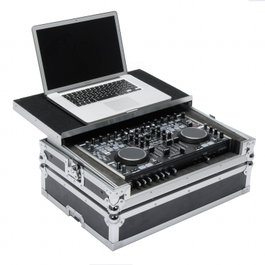MAGMA MC-6000 Flightcase rigide pour DJ Controller Workstation, 45 x 59 x 20 cm, aluminium et vinyle 9 mm