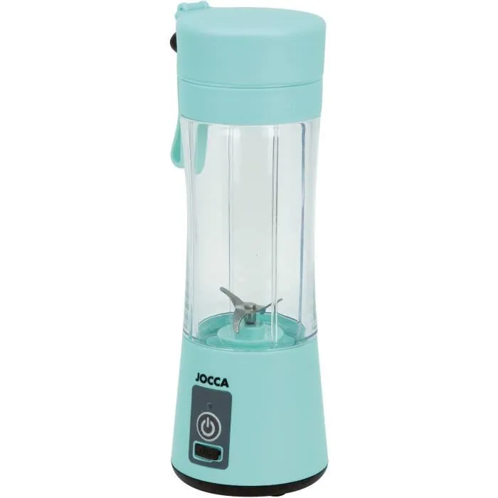 JOCCA SWEET Blender Portable 380 ml - 4 lames inox - Batterie 2000 mAh - USB - Vert