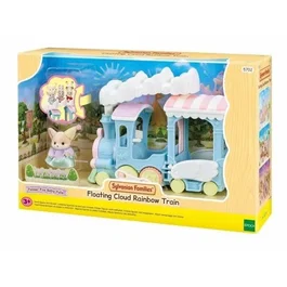 Sylvanian Families - Train à vapeur pour enfant avec Bébé Fennec et sièges animés - Jusqu'à 5 personnages - Dès 3 ans