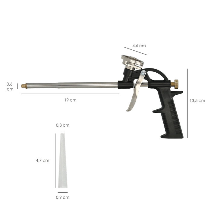 WOLFPACK LINEA PROFESIONAL Pistola para espuma polyuréthane réglable Target 1