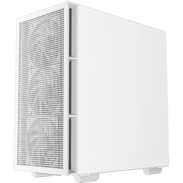 Deepcool CH560 Blanc - Boîtier PC Moyen Tour Compatible E-ATX - Façade Mesh avec 3 Ventilateurs A-RGB 140 mm - Verre Trempé - Connectique Type-C, USB 3.0