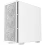 Deepcool CH560 Blanc - Boîtier PC Moyen Tour Compatible E-ATX - Façade Mesh avec 3 Ventilateurs A-RGB 140 mm - Verre Trempé - Connectique Type-C, USB 3.0
