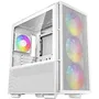 Deepcool CH560 Blanc - Boîtier PC Moyen Tour Compatible E-ATX - Façade Mesh avec 3 Ventilateurs A-RGB 140 mm - Verre Trempé - Connectique Type-C, USB 3.0