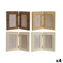 Home ESPRIT Lot de 4 cadres photo Scandinave Marron Beige Naturel Ivoire