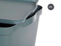 Kipit Boîte de Rangement Plastique avec Couvercle 24L Gris 29,3x24,5x45 cm (Set de 6)
