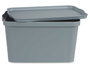 Kipit Boîte de Rangement Plastique avec Couvercle 24L Gris 29,3x24,5x45 cm (Set de 6)