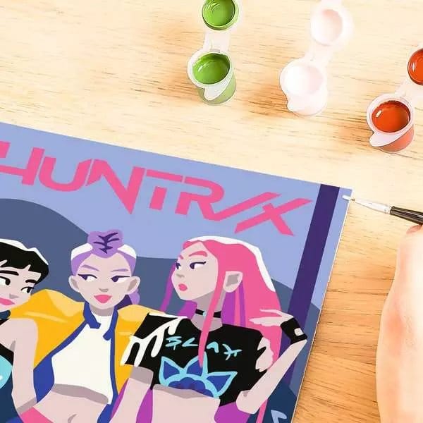 KPop Demon Hunters CreArt set de peinture par numéros Huntrix KPop Demon Hunters CreArt set de peinture par numéros Huntrix