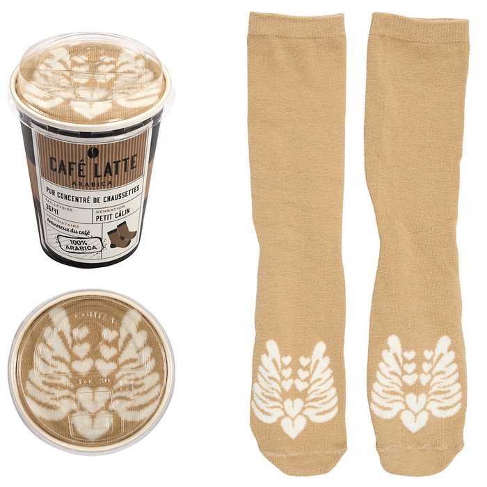 Home Deco Factory Chaussettes de Café DELISOCKS Assorties Home Deco Factory Chaussettes de Café DELISOCKS Assorties