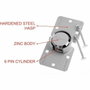 Master Lock 736EURD Cadenas à anse cachée et moraillon pour utilitaires