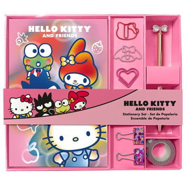 KIDS LICENSING - Set Papeterie Hello Kitty avec Carnet et Accessoires (22 x 25,5 cm)