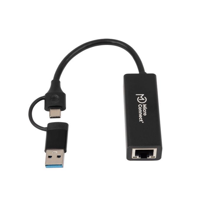 MicroConnect Adaptateur réseau Gigabit USB-C / A vers RJ45 MicroConnect Adaptateur réseau Gigabit USB-C / A vers RJ45