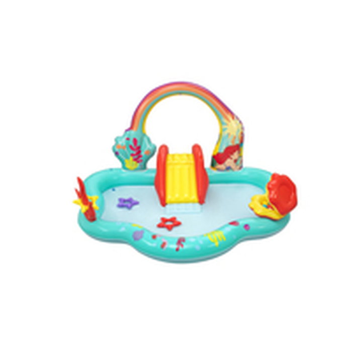 Bestway Piscine Gonflable Aire de Jeux Disney Sirenita 221x193x117cm+2 Ans Jardin 91097