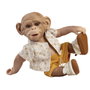 Muñecas Guca Singe Reborn Hawaïen 32 cm Vinyle Réaliste Jouet +6 ans