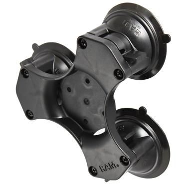 RAM Mounts RAP-365-224-1BU Support Triple Ventouse Twist-Lock avec Modèle de Perçage Universel AMPS RAM Mounts RAP-365-224-1BU Support Triple Ventouse Twist-Lock avec Modèle de Perçage Universel AMPS